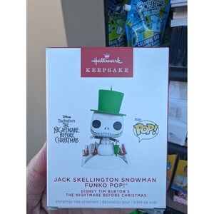 Hallmark Keepsake Ornament 2024 Jack Skellington Snowman Funko Pop‎